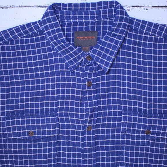Northwest Territory Blue Checkered Shirt 2XL - Picture 3 of 11